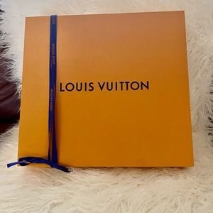Empty Louis Vuitton box 14 3/4”W 14”L 3 1/2” deep